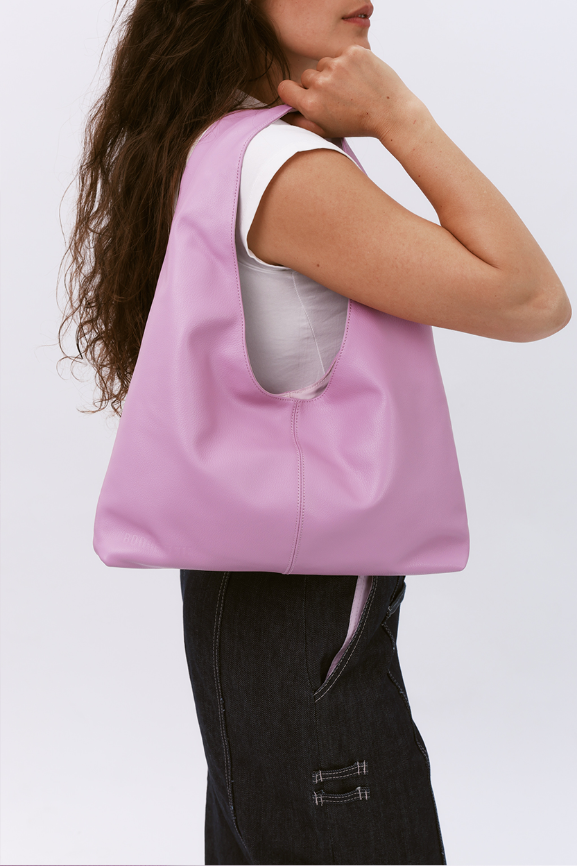 Leather Porter Bag - ORCHID