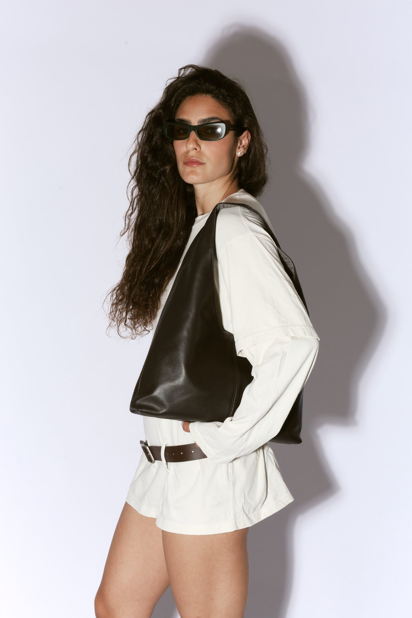 Leather Porter Bag - ESPRESSO