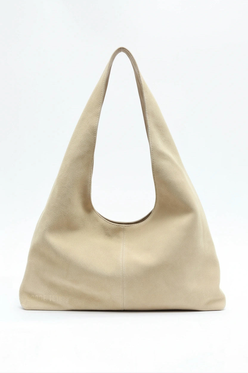 Suede Porter Bag - BLONDE