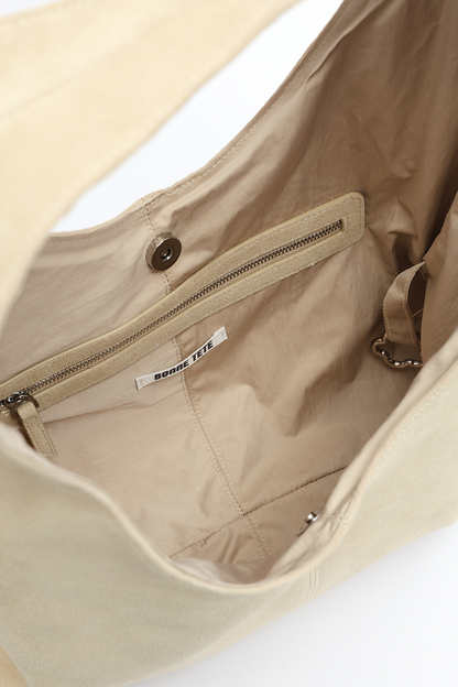 Suede Porter Bag - BLONDE