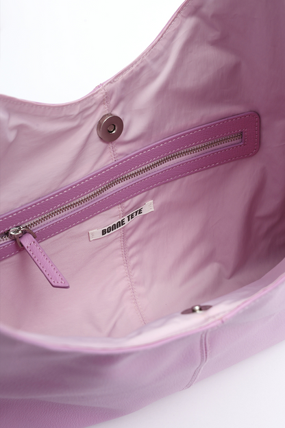 Leather Porter Bag - ORCHID