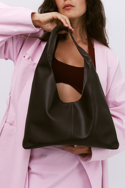 Leather Porter Bag - ESPRESSO