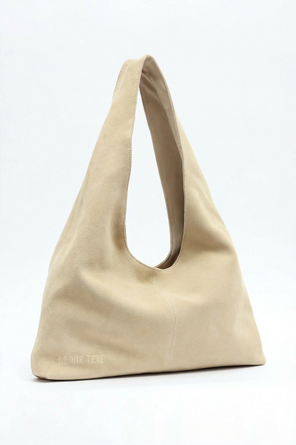 Suede Porter Bag - BLONDE