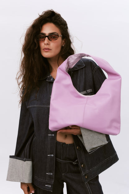 Leather Porter Bag - ORCHID