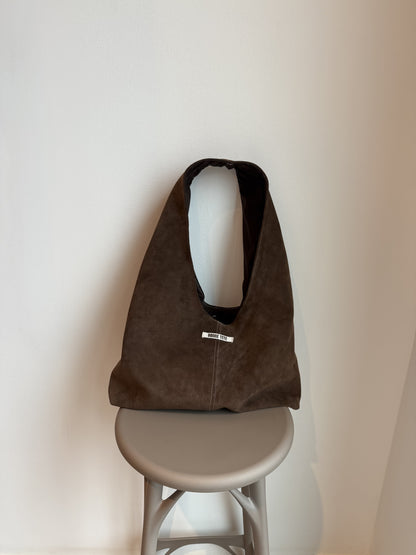 Porter Suede Bag | Wood